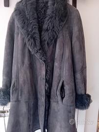 montone donna shearling grigio 
