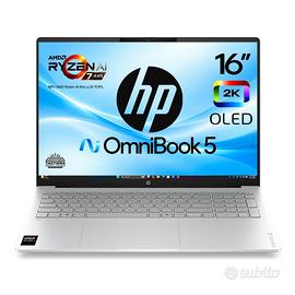 HP OmniBook 5, 16" Oled 2K, Cpu AMD Ryzen 7 AI 445