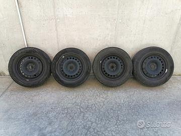 4 CERCHI FERRO 16" OPEL +TPMS+ GOMME INVERNALI