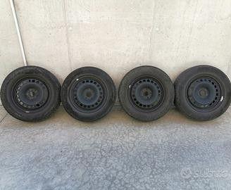 4 CERCHI FERRO 16" OPEL +TPMS+ GOMME INVERNALI