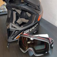 Casco SHARK VIRAL RS CARBON ORANGE adventur cross