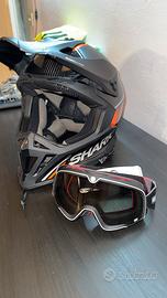 Casco SHARK VIRAL RS CARBON ORANGE adventur cross