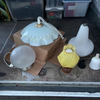 Set lampadari/abajour vintage