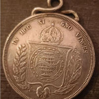 Ciondolo Moneta Brasile Imperiale 1857 – 500 Réis