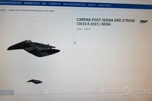 Carena posteriore codone Derbi Aprilia 50 motard