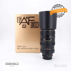 Nikon AF 80-400 f/4.5-5.6 D ED VR Usato (G877)