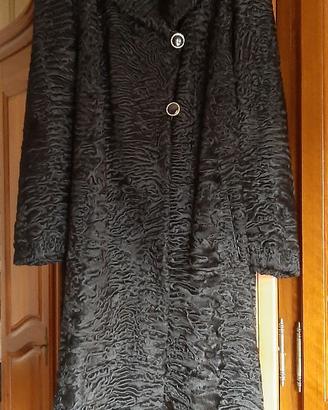 Pelliccia lunga donna persiano nero taglia 42-44
