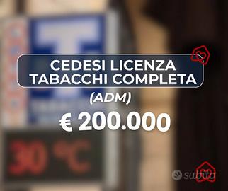 Attività Bar tabacchi con licenza ADM