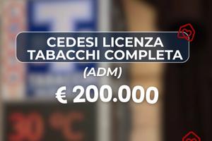 Attività Bar tabacchi con licenza ADM