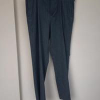 Pantaloni gessati in flanella 