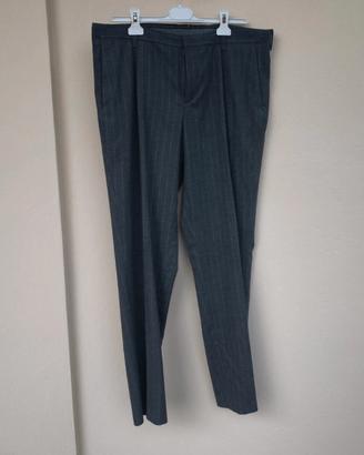 Pantaloni gessati in flanella 