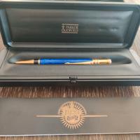 Penna a sfera Parker Duo Fold modello marmo blu