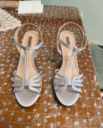 Sandali eleganti argento