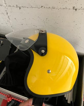 Casco jet giallo