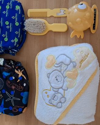SET BAGNO NEONATO NUOVO