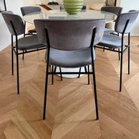 Set di 6 sedie in velluto marca Calligaris