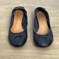 Scarpe Ballerine in Pelle Naturale Blu Mis.36