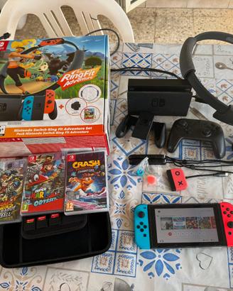 Nintendo Switch + Ring Fit + accessori