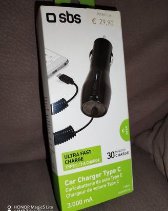 Caricabatterie da auto SBS per smartphone