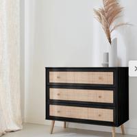 Cassettiera in rattan