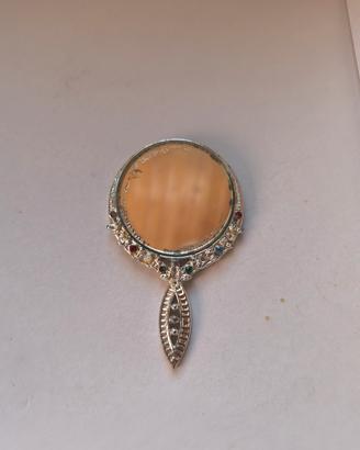 specchio a mano vintage