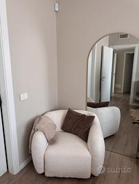 Poltrona boucle moderna