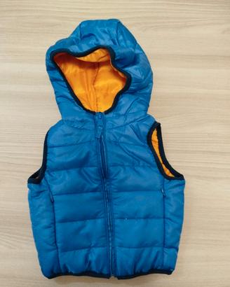 Giubbotto bambino smanicato 9-12 mesi
