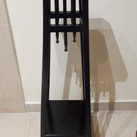 Colonna porta piante in legno