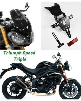 Triumph Speed Triple ricambi scarico portatarga