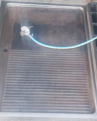 Bistecchiera due fuochi DESCO gas gpl