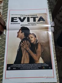 Locandina originale del film Evita con Madonna. Di