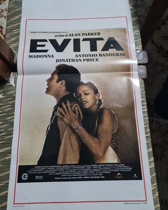 Locandina originale del film Evita con Madonna. Di