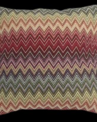 cuscino Tessuto Gobelin Cotone zig-zag nuovo 