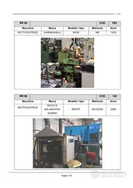 Rettifiche - rullatrici - centro di lavoro - torni