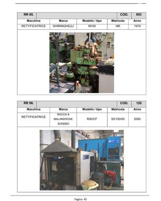 Rettifiche - rullatrici - centro di lavoro - torni