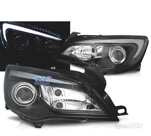 FARI PER OPEL ASTRA J 10-15 A TUBO LED NERO