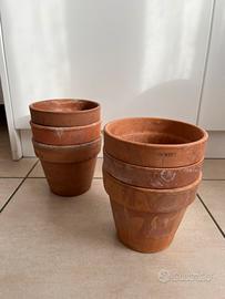Lotto 6 vasi in terracotta