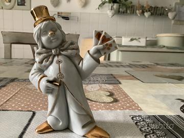 Soprammobile statuina Capodimonte e swarovski