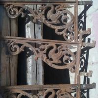 BALCONE MENSOLE ghisa -GRATA d'epoca