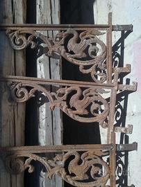 BALCONE MENSOLE ghisa -GRATA d'epoca