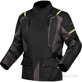 Giubbotto Moto Uomo LS2 NARVIK Grigio Nero Giallo 