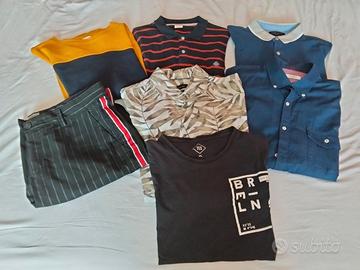Pack vestiti diversi uomo, camicie, polo...