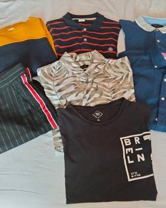 Pack vestiti diversi uomo, camicie, polo...
