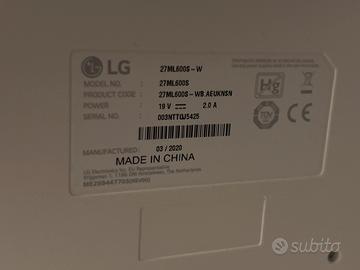 Monitor PC LG 27