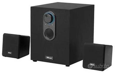 Impianto altoparlanti con subwoofer in legno NUOVO