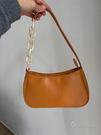 borsa a tracolla beige cammello Kate Mee