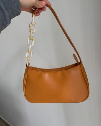 borsa a tracolla beige cammello Kate Mee