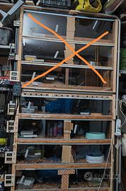 teche/rack per rettili/serpenti 