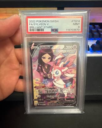 Pokémon Sylveon V TG14 – Brilliant Stars – PSA 9