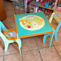 Set Tavolo + 2 Sedie in legno SEVI GANG